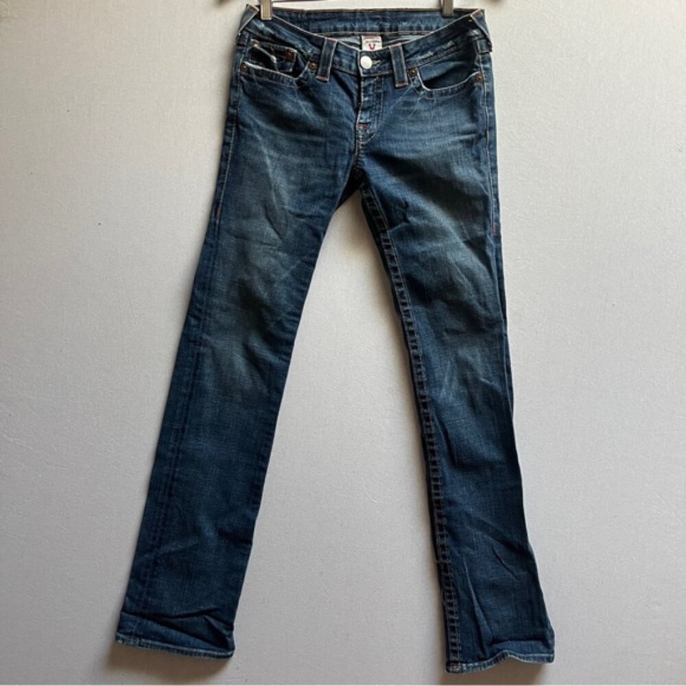 True Religion Y2K Billy Low Rise Flare Bootcut Denim Jeans Size 30 Made in USA